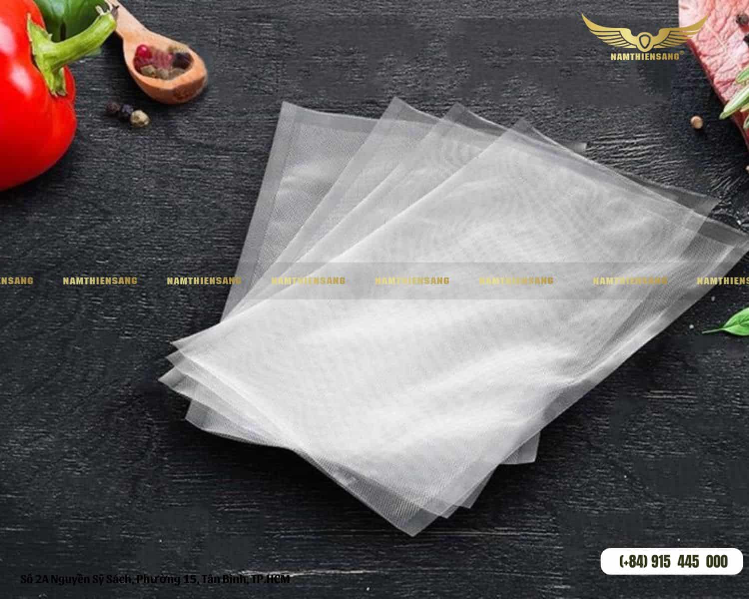 Túi hút chân không thủy sản 2 mặt nhám